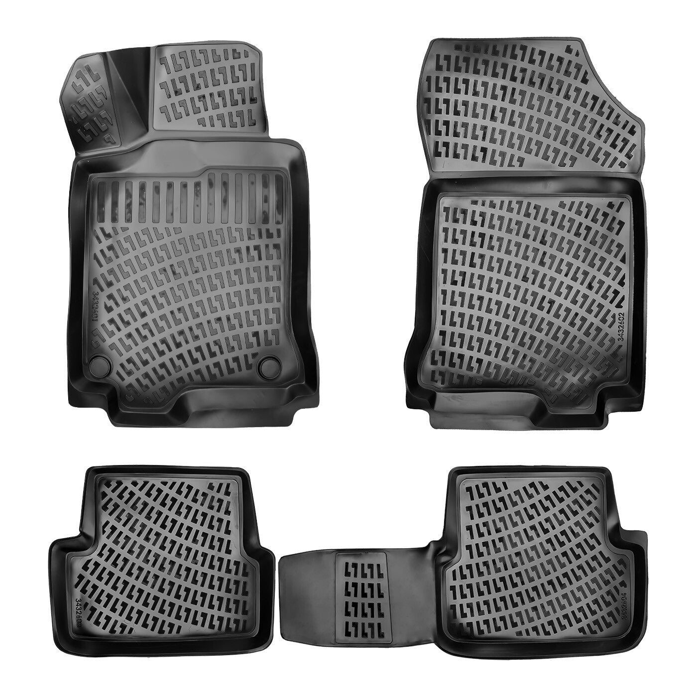 Floor Mats Liners For Renault Laguna 2007-2015 All Weather Heavy Duty Car Rugs