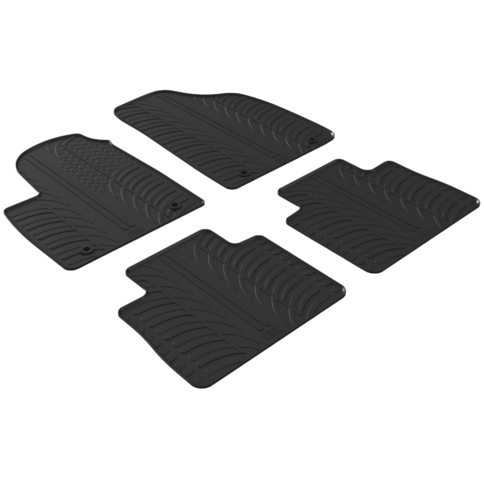 Rubber Car Floor Mats For MG HS All Weather Heavy Duty Auto Liners All Season Ne