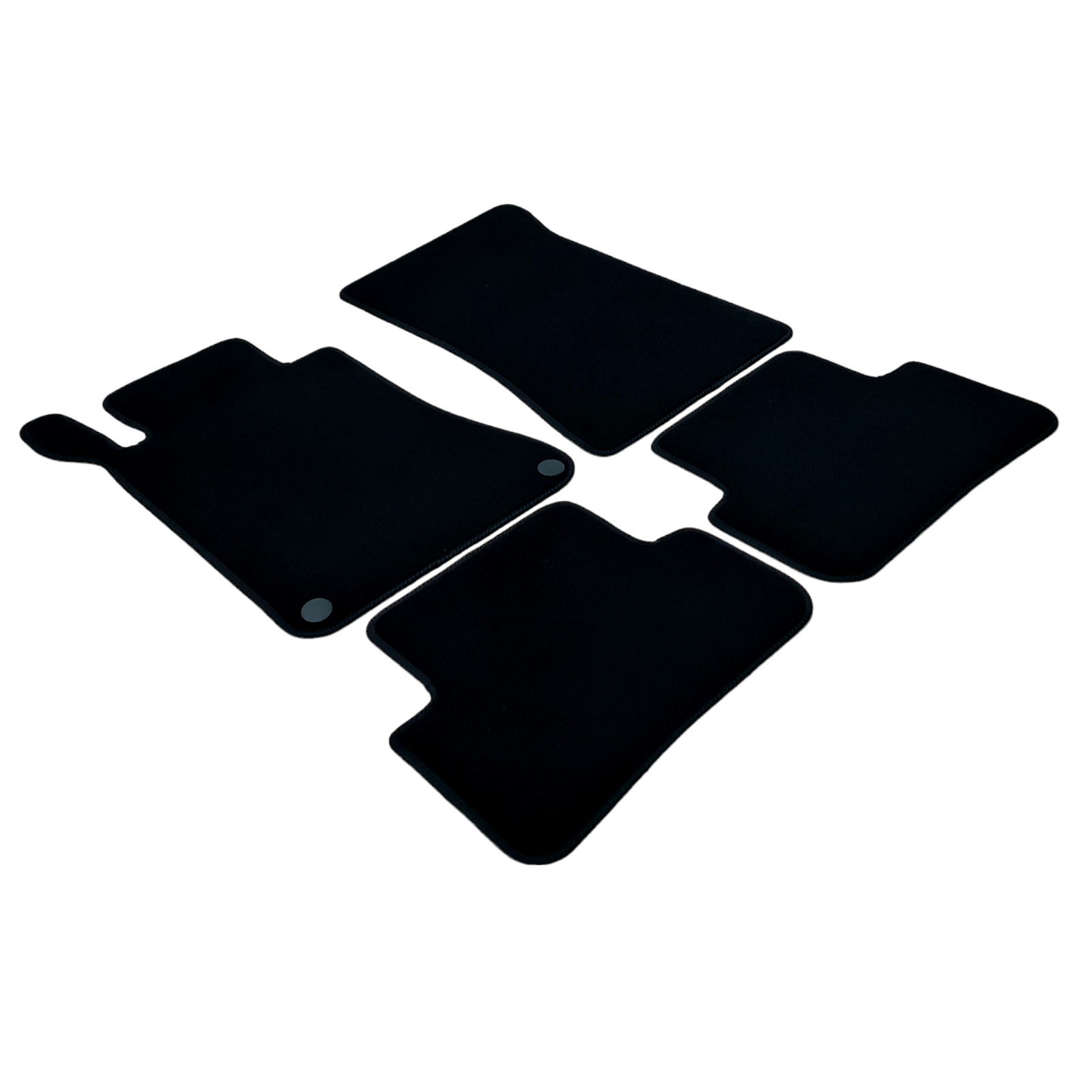 Velour Car Floor Mats For Mercedes C Class W203 Auto Liners Waterproof Black New