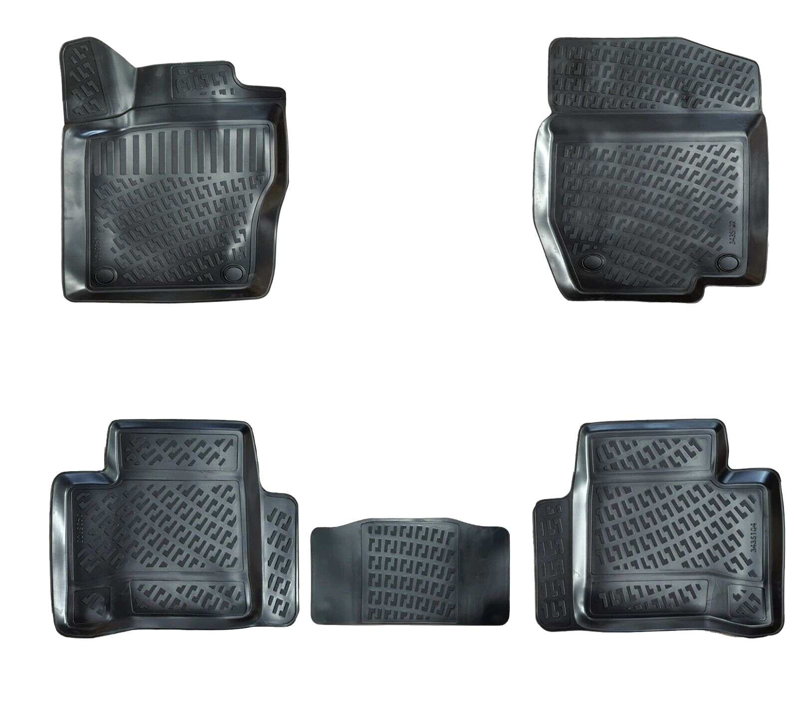 Car Floor Mats Liners For Mercedes ML 2005-2011 All Season Heavy Duty Auto Rugs