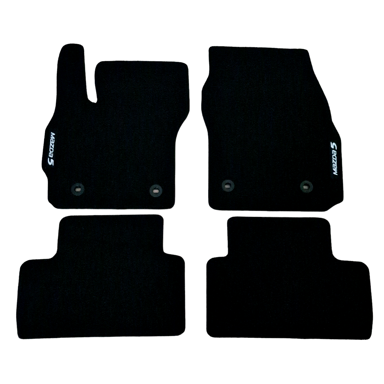 Car Floor Mats Velour For Mazda 5 Waterproof Black Carpet Rugs Auto Liners New