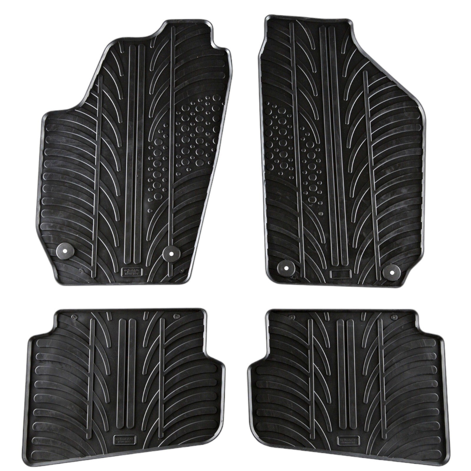 Rubber Car Floor Mats For Skoda Fabia All Weather Heavy Duty Rugs Auto Liners