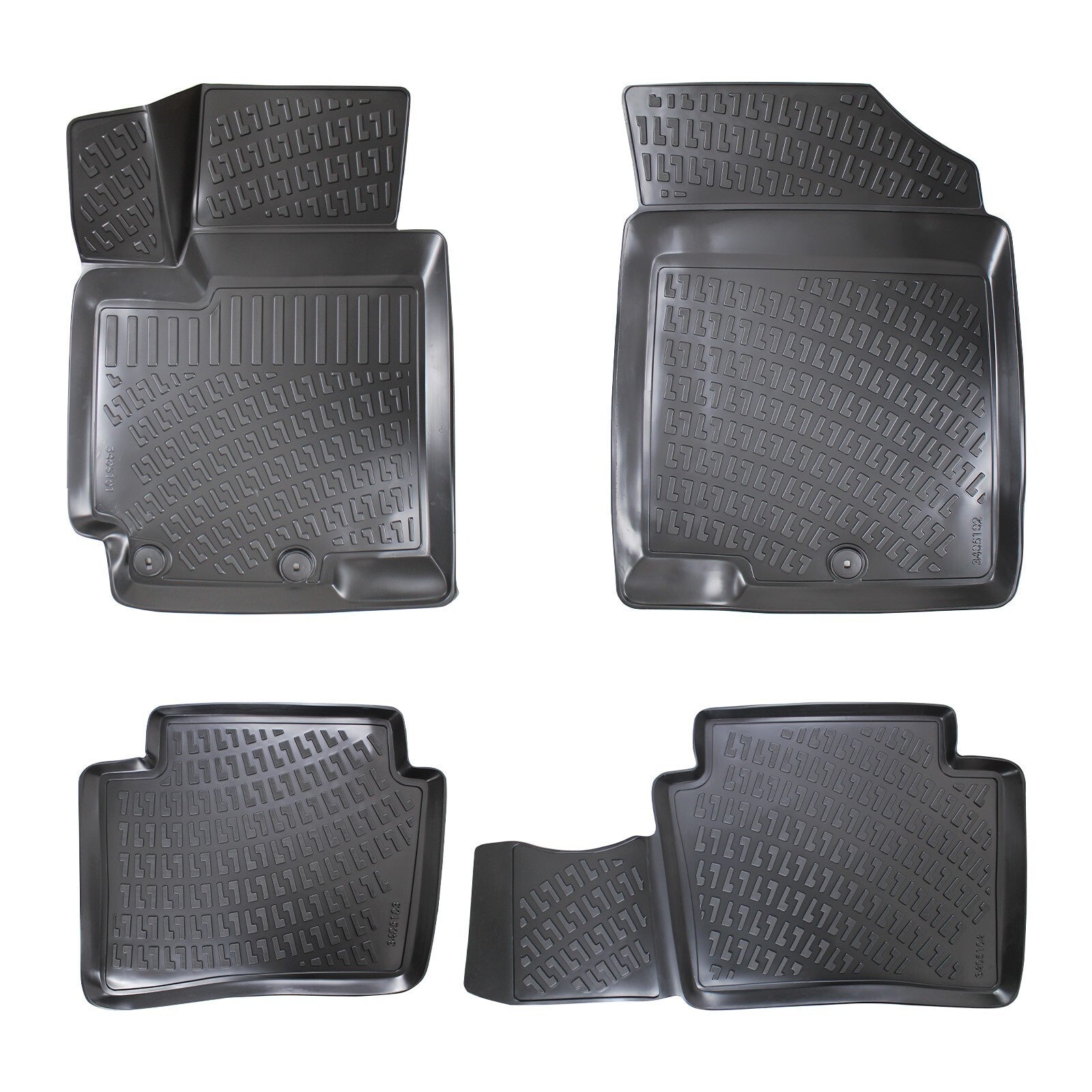 Floor Mats Liners For Hyundai Accent 2011-2018 All Weather Heavy Duty Car Rugs