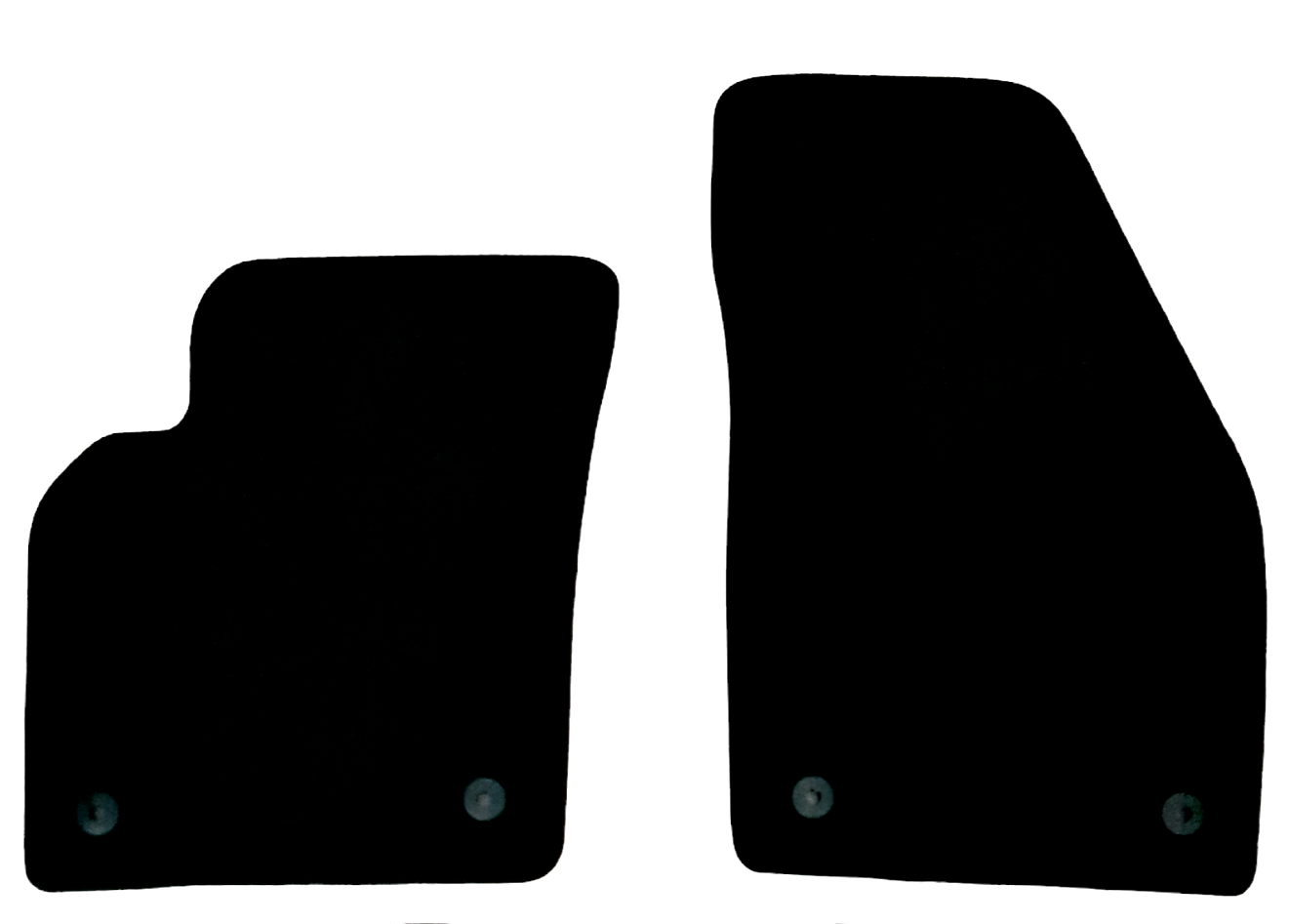 Fron tCar Floor Mats Velour For Volvo S40 Waterproof Black Carpet Liners 2pc New