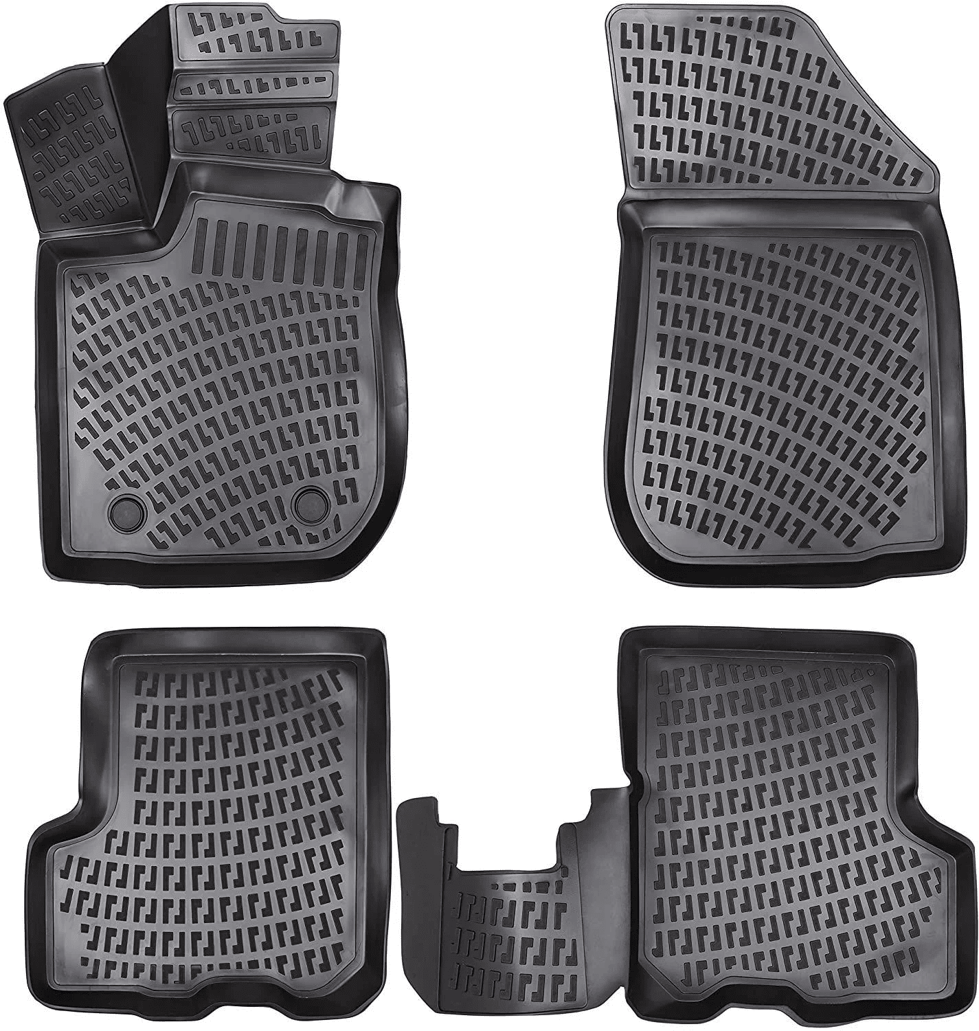 Floor Mats Liners For Dacia Sandero 2012-2020 All Weather Heavy Duty 3d Car Rugs