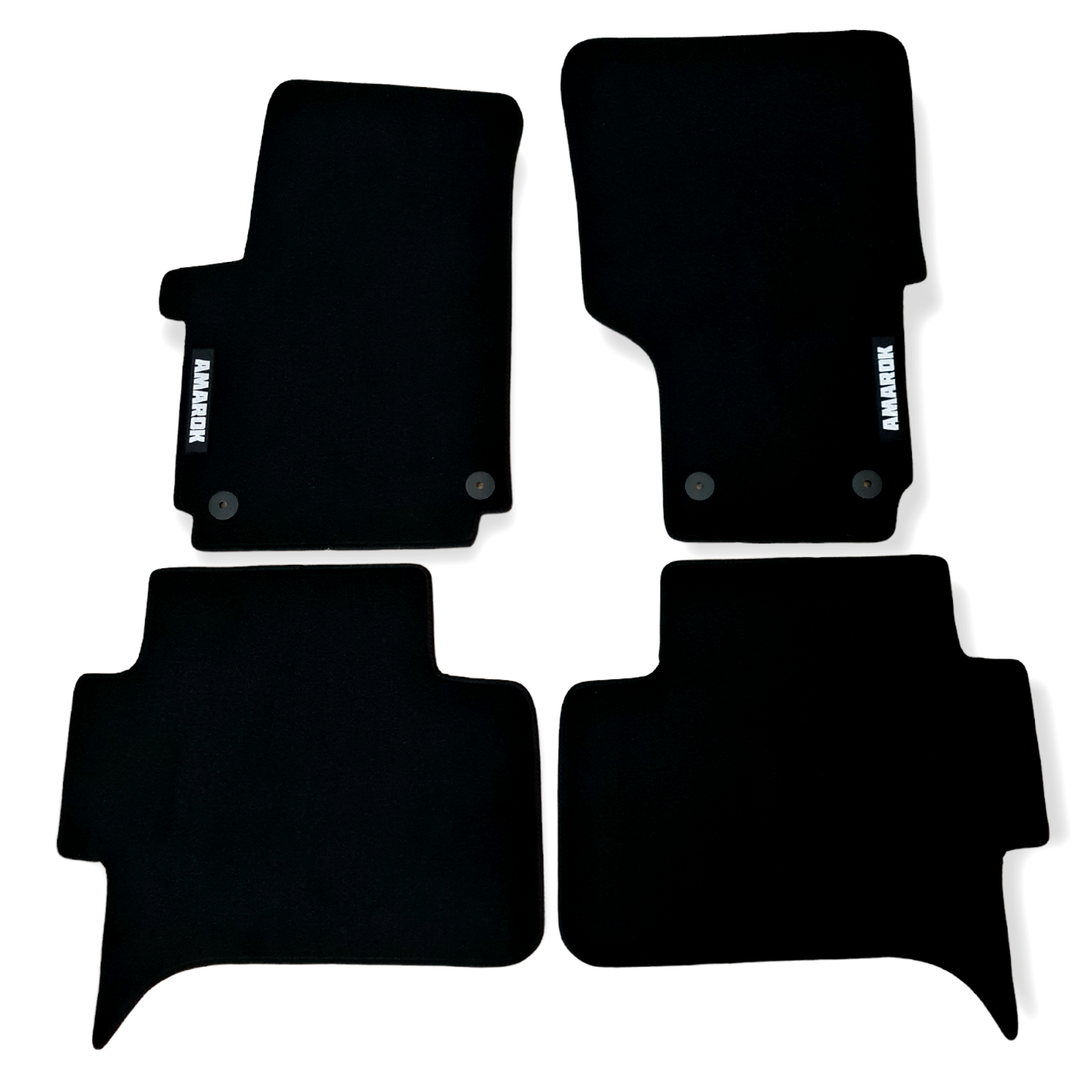Car Floor Mats Velour For VW Amarok Waterproof Black Rugs Carpet Auto Liners New