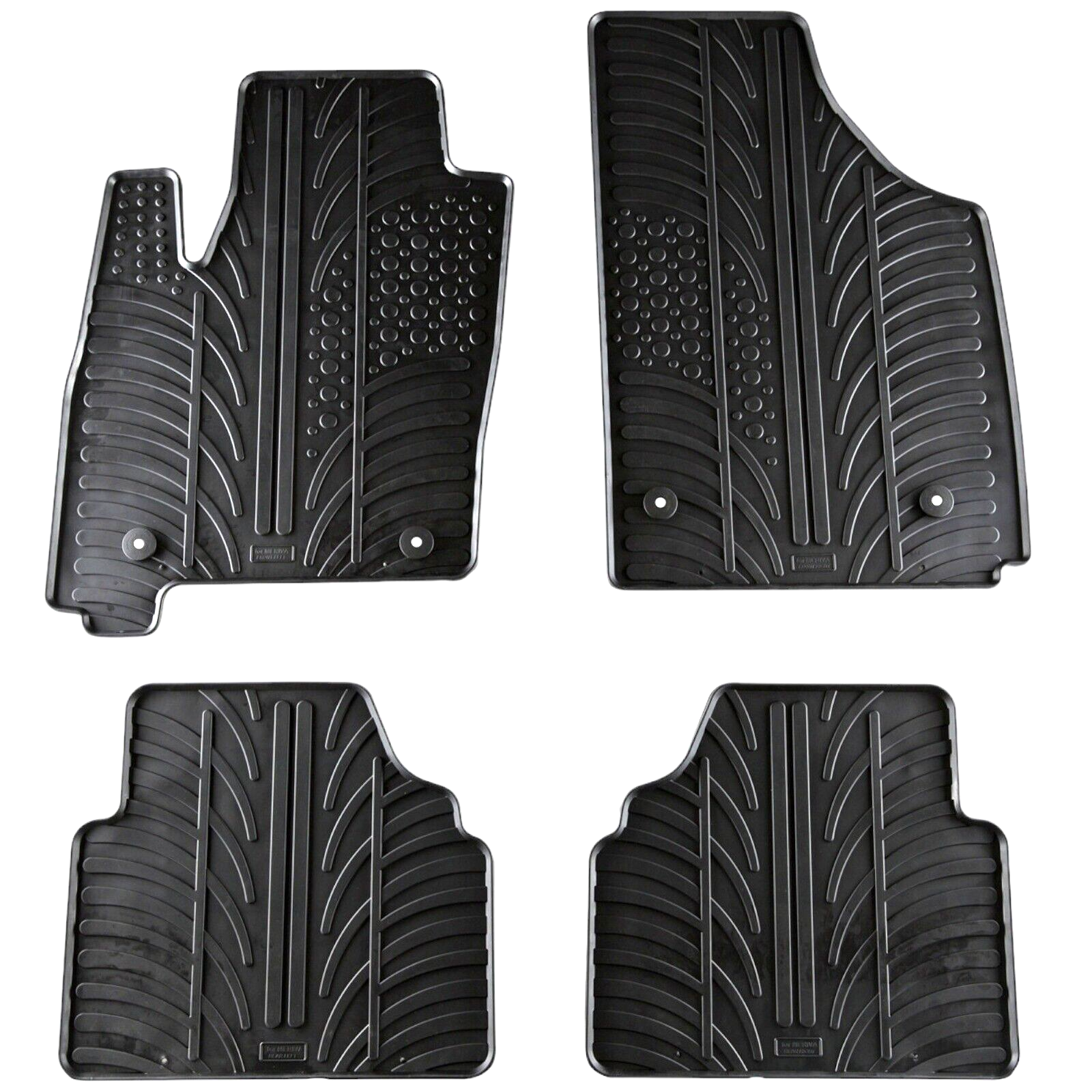 Rubber Car Floor Mats For Opel Meriva A All Weather Heavy Duty Rugs Auto Liners