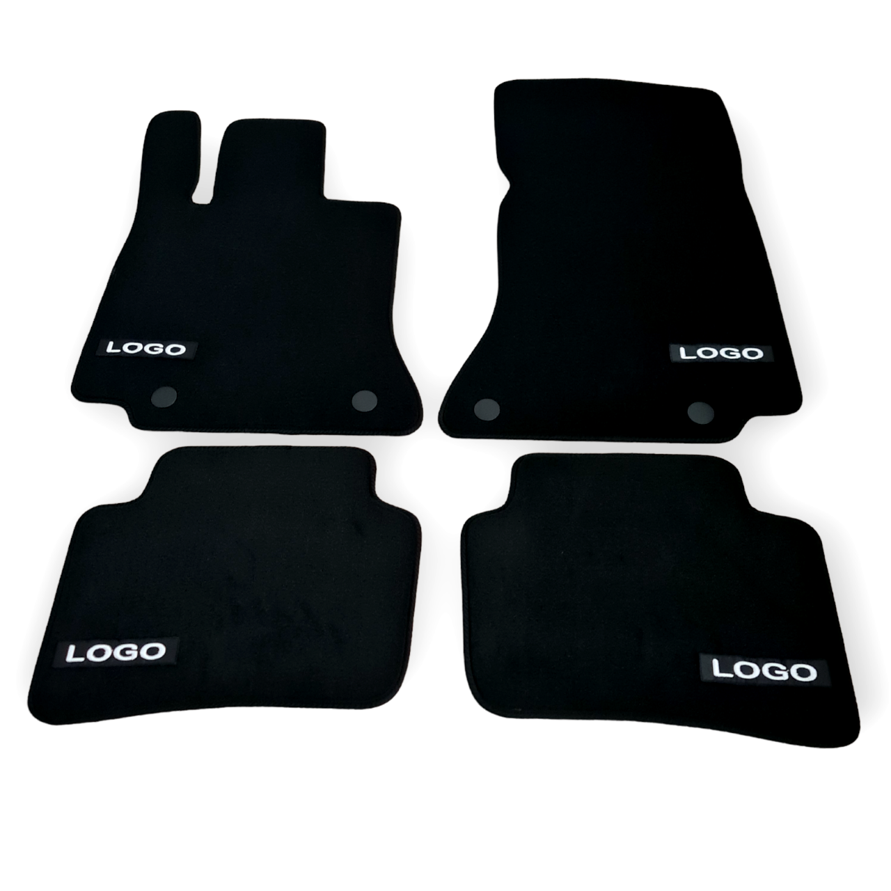 Car Floor Mats Velour For AMG Mercedes C Class W206 Auto Liners Waterproof Black