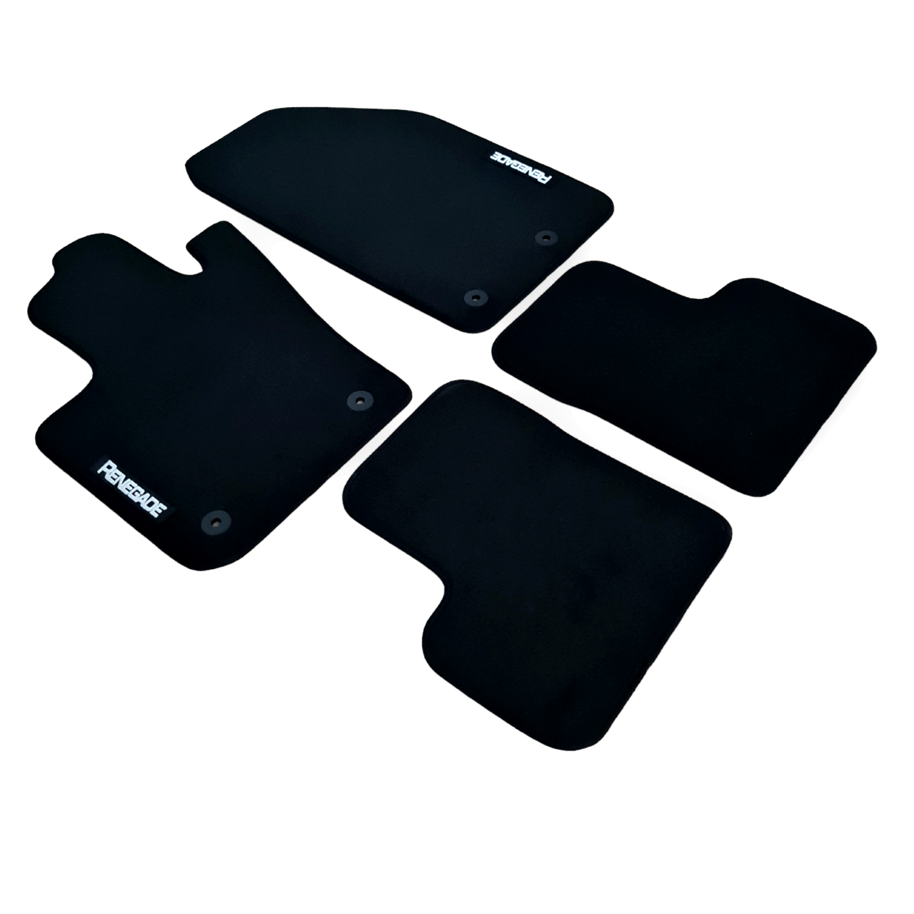 Car Floor Mats Velour For Jeep Renegade Waterproof Black Carpet Auto Liners New