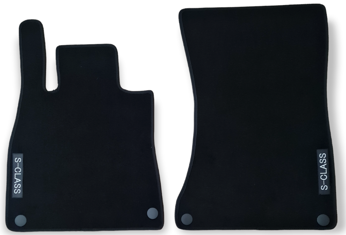 Front Car Floor Mats Velour For Mercedes S-Class Coupe C217 Waterproof Liners 2p