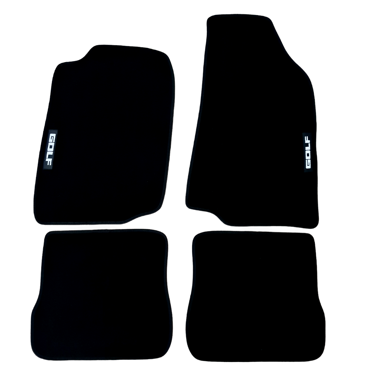 Car Floor Mats For VW Golf Mk2 Velour Waterproof Black Carpet Rugs Auto Liners