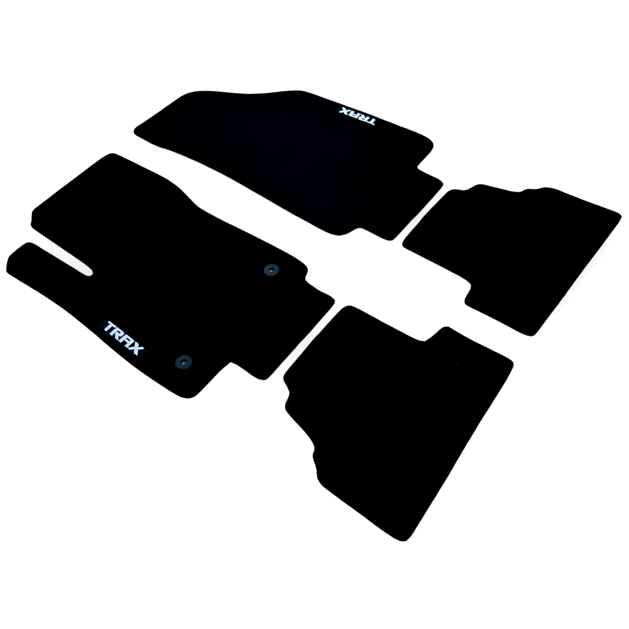 Car Floor Mats For Chevrolet Trax Velour Waterproof Black Carpet Auto Liners New