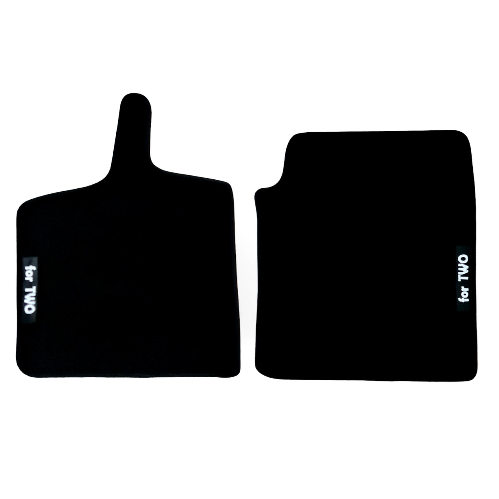 Car Floor Mats Velour For Smart For Two Waterproof Black Carpet Auto Liners New