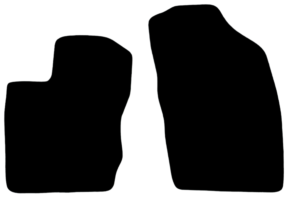 Front Car Floor Mats Velour For Alfa Romeo 156 Waterproof Black Carpet Liners 2p