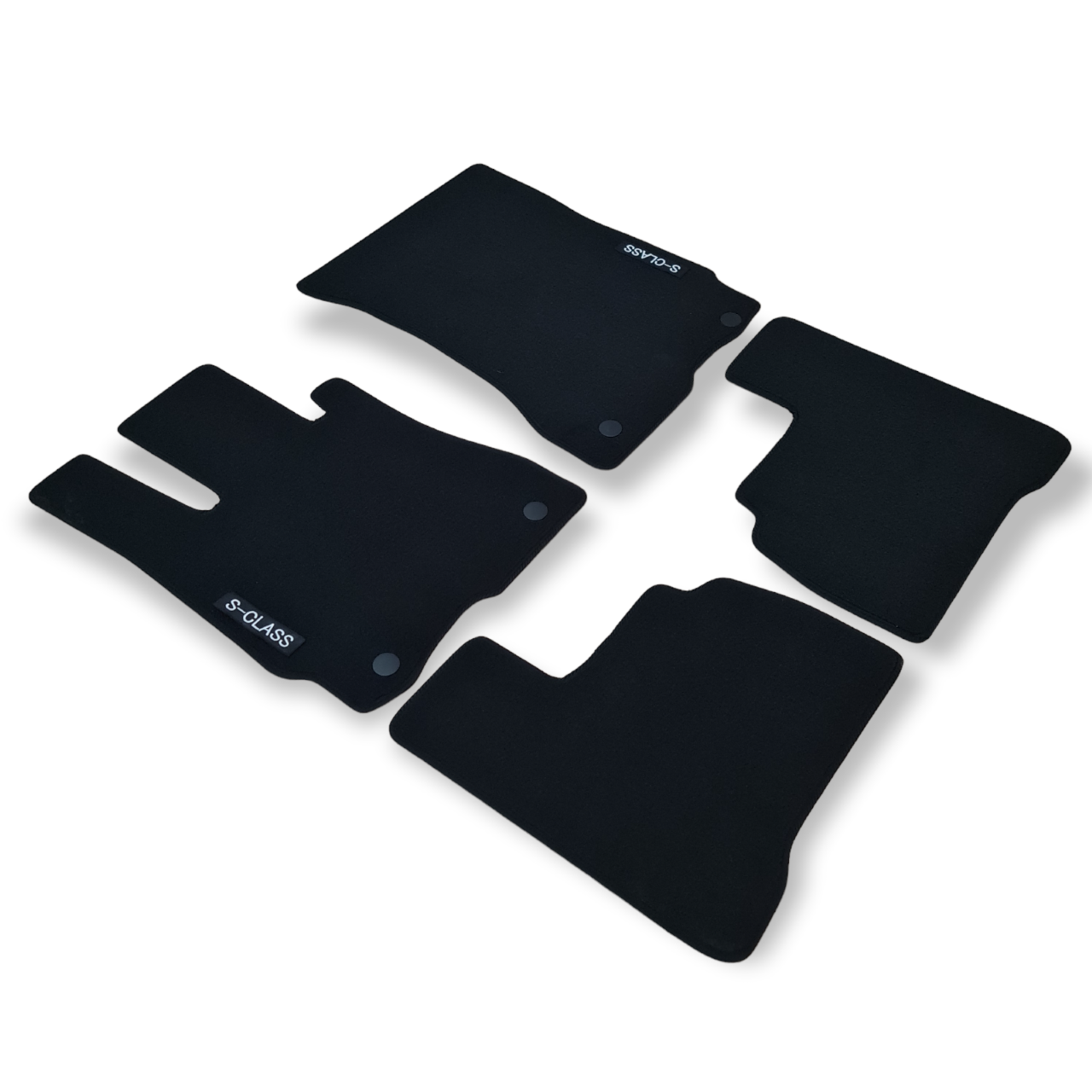 Car Floor Mats Velour For Mercedes S Class W221 Auto Liners Waterproof Black New