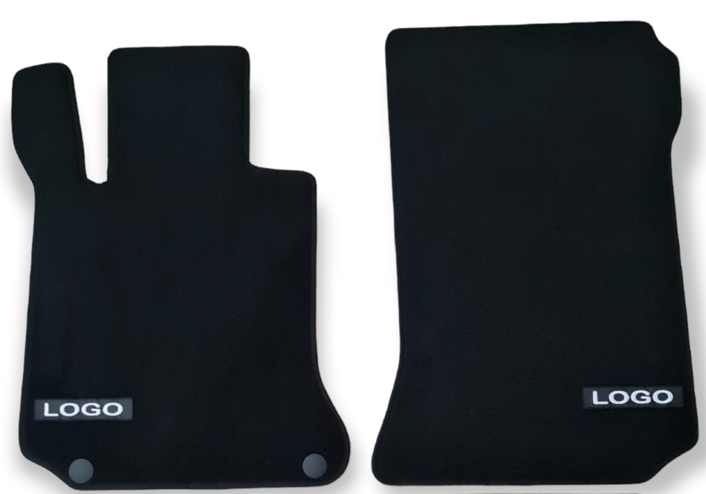 Car Floor Mats Velour For AMG Mercedes Е-Class Coupe Waterproof Liners 2pc Front