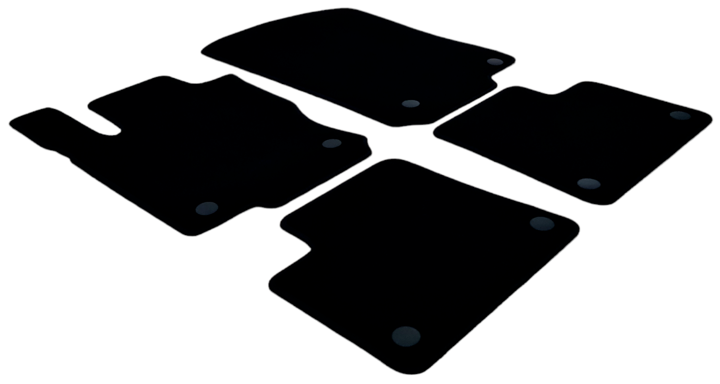 Velour Car Floor Mats For Mercedes GLE W166 Auto Liners Waterproof Black Carpet