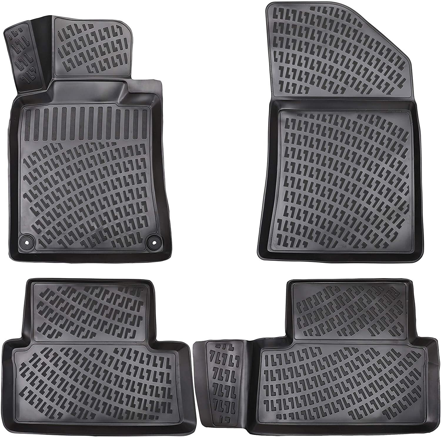 Floor Mats Liners For Peugeot 508 2010-2018 All Weather Heavy Duty 3D Car Rugs