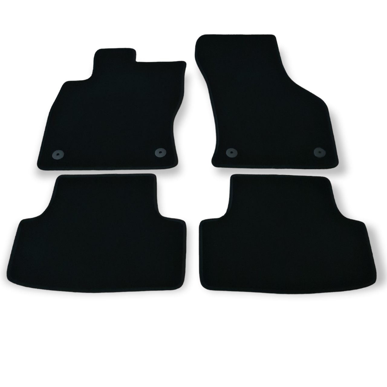 Velour Car Floor Mats For Seat Leon Mk3 Waterproof Black Carpet Rugs Auto Liners