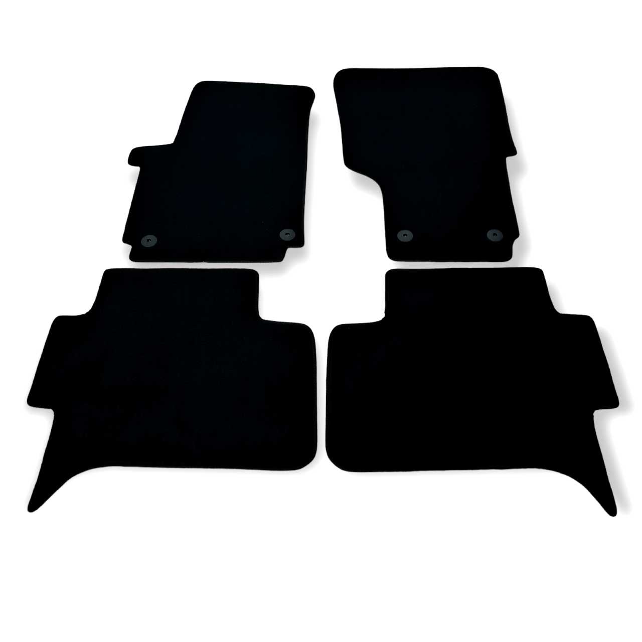 Car Floor Mats Velour For VW Amarok Waterproof Black Rugs Carpet Auto Liners New