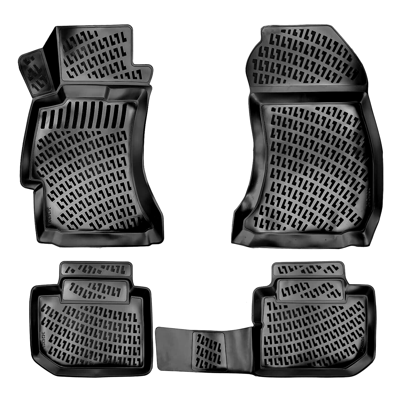 Car Floor Mats Liners For Subaru Impreza 2007-2012 All Season Heavy Duty 3D Rugs