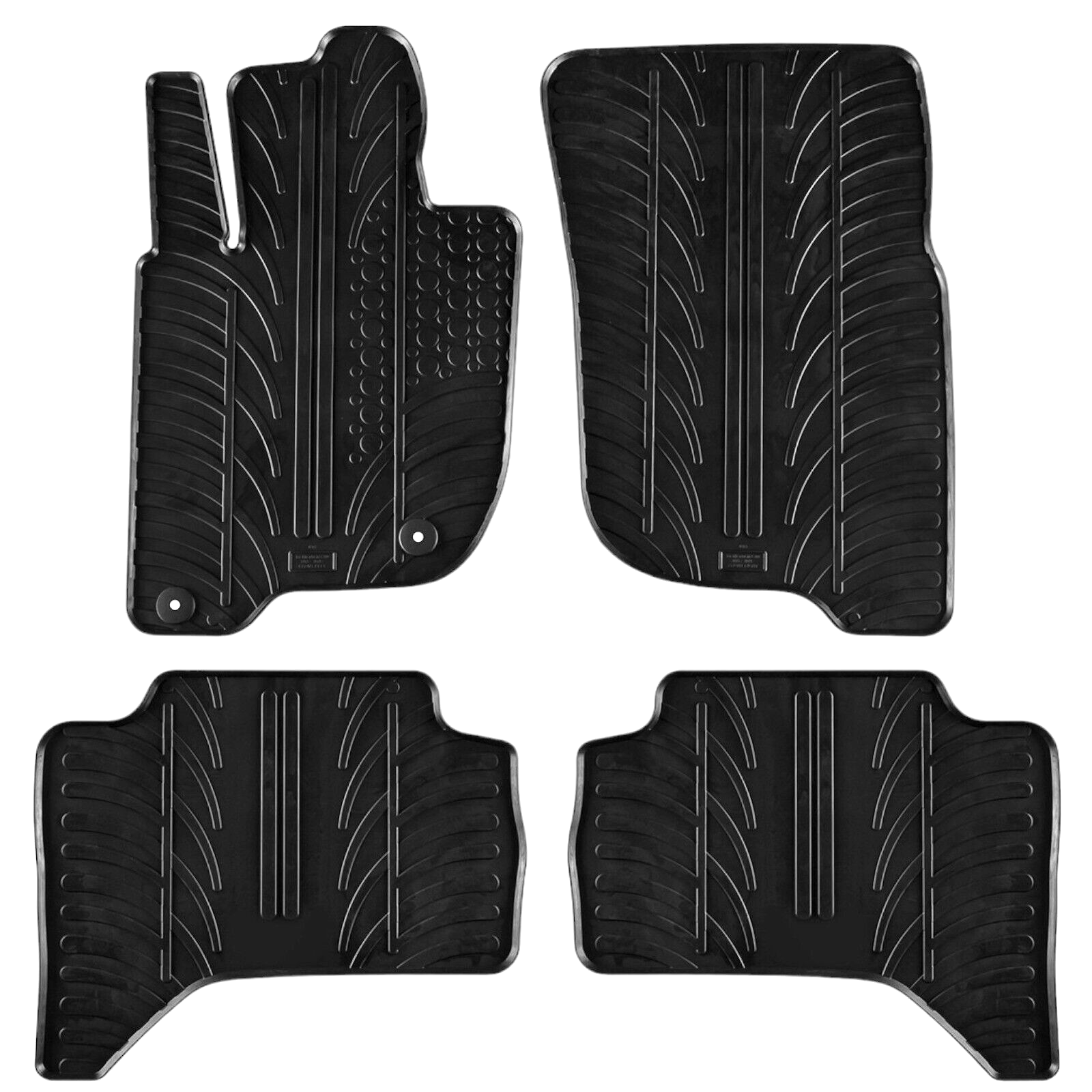 Rubber Car Floor Mats For Mitsubishi L200 All Weather Heavy Duty Rugs Liners New