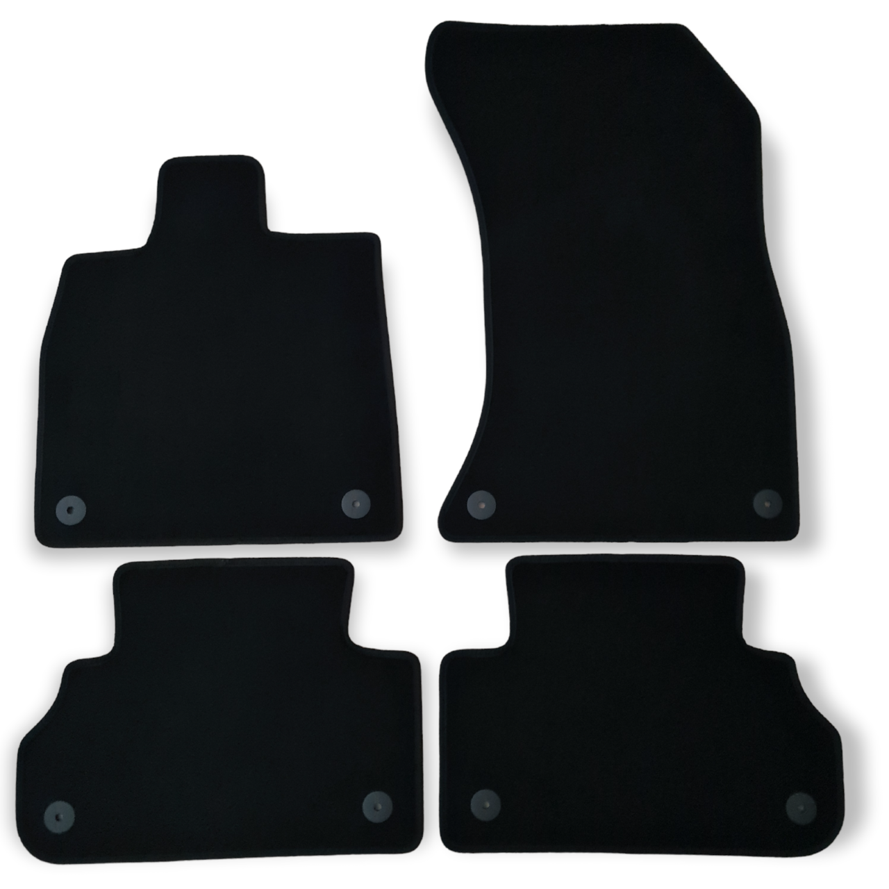 Car Floor Mats Velour For Audi Q5 SQ5 FY Waterproof Black Carpet Auto Liners New