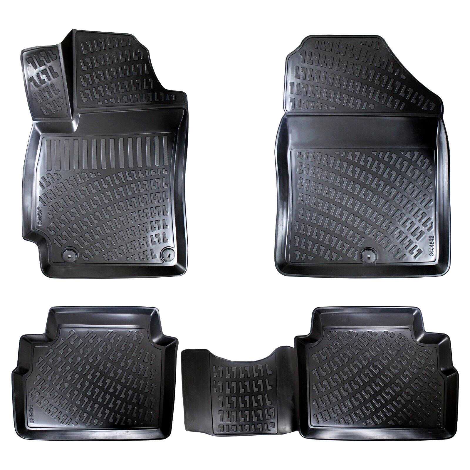 Car Floor Mats Liners For Hyundai Elantra 2015-2020 All Season Heavy Duty Rugs