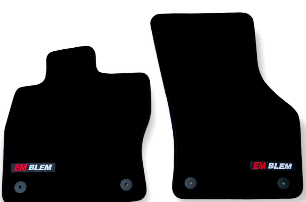 Front Car Floor Mats Velour For S-Line Audi A7 Waterproof Carpet Auto Liners 2pc