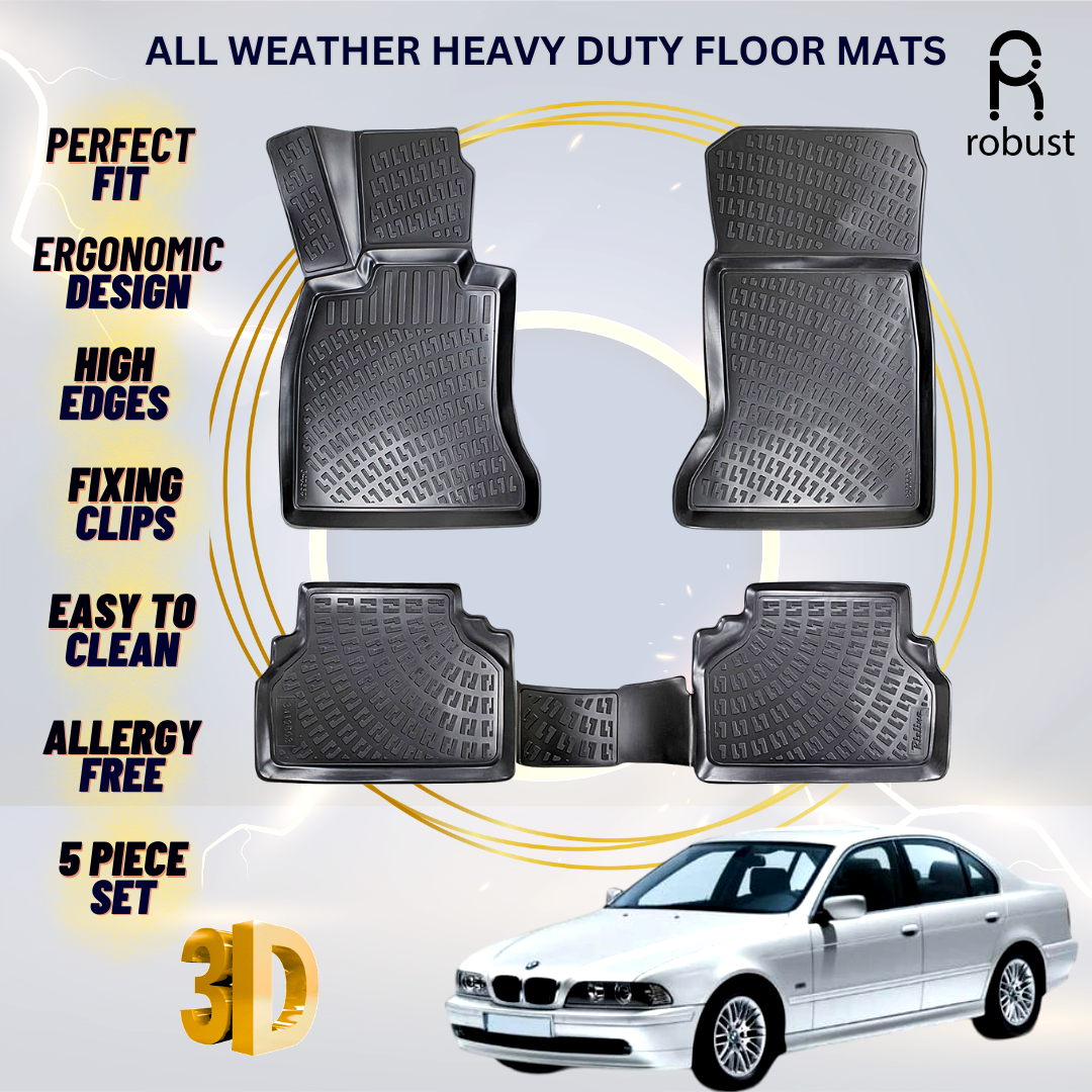 Floor Mats Liners For BMW 5 E39 1995-2004 All Weather Heavy Duty 3D Car Rugs New