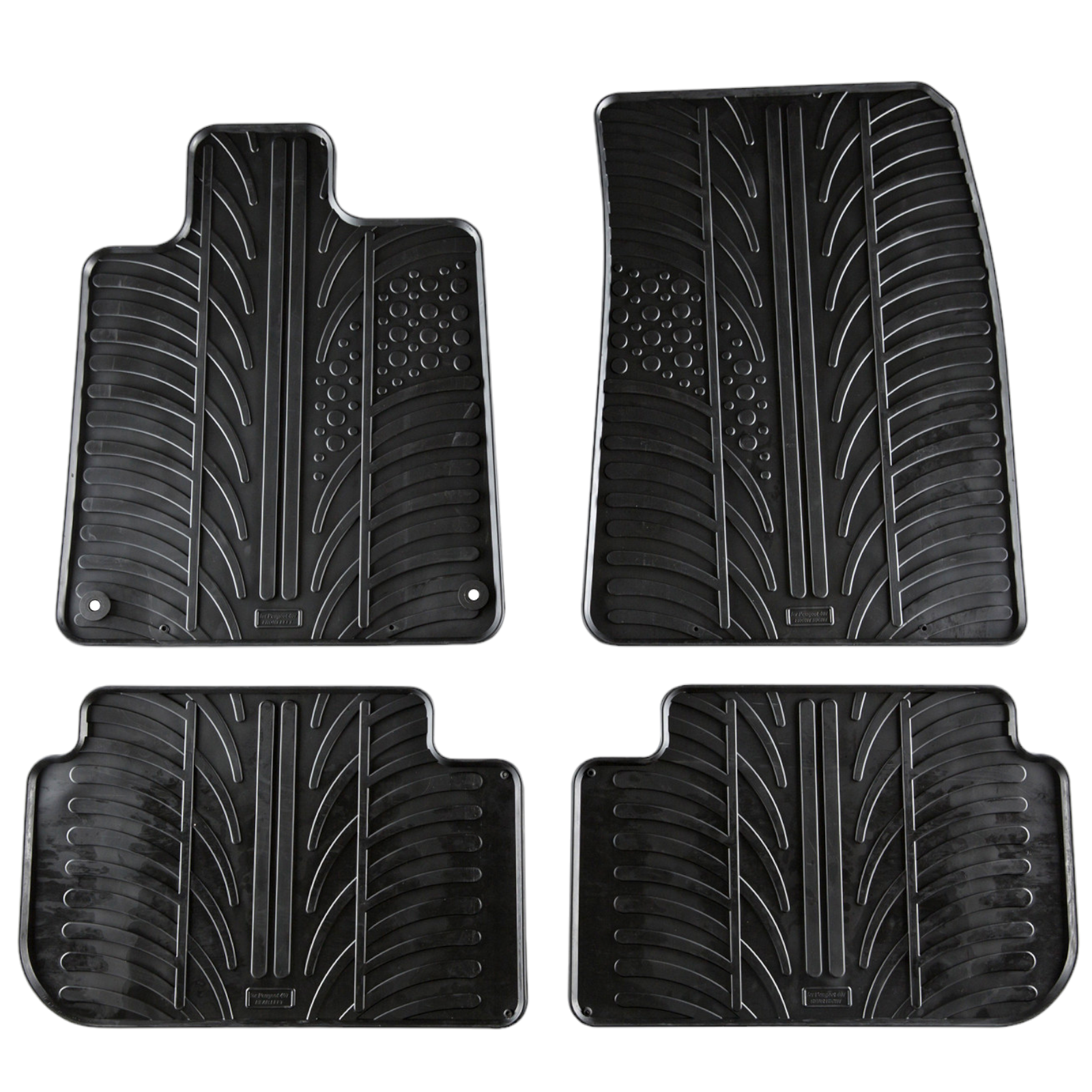 Rubber Car Floor Mats For Peugeot 407 All Weather Heavy Duty Rugs Auto Liners