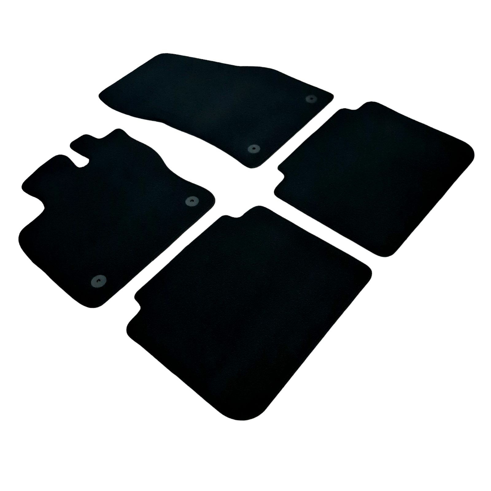 Car Floor Mats For Seat Tarraco Waterproof Black Velour Carpet Rugs Auto Liners
