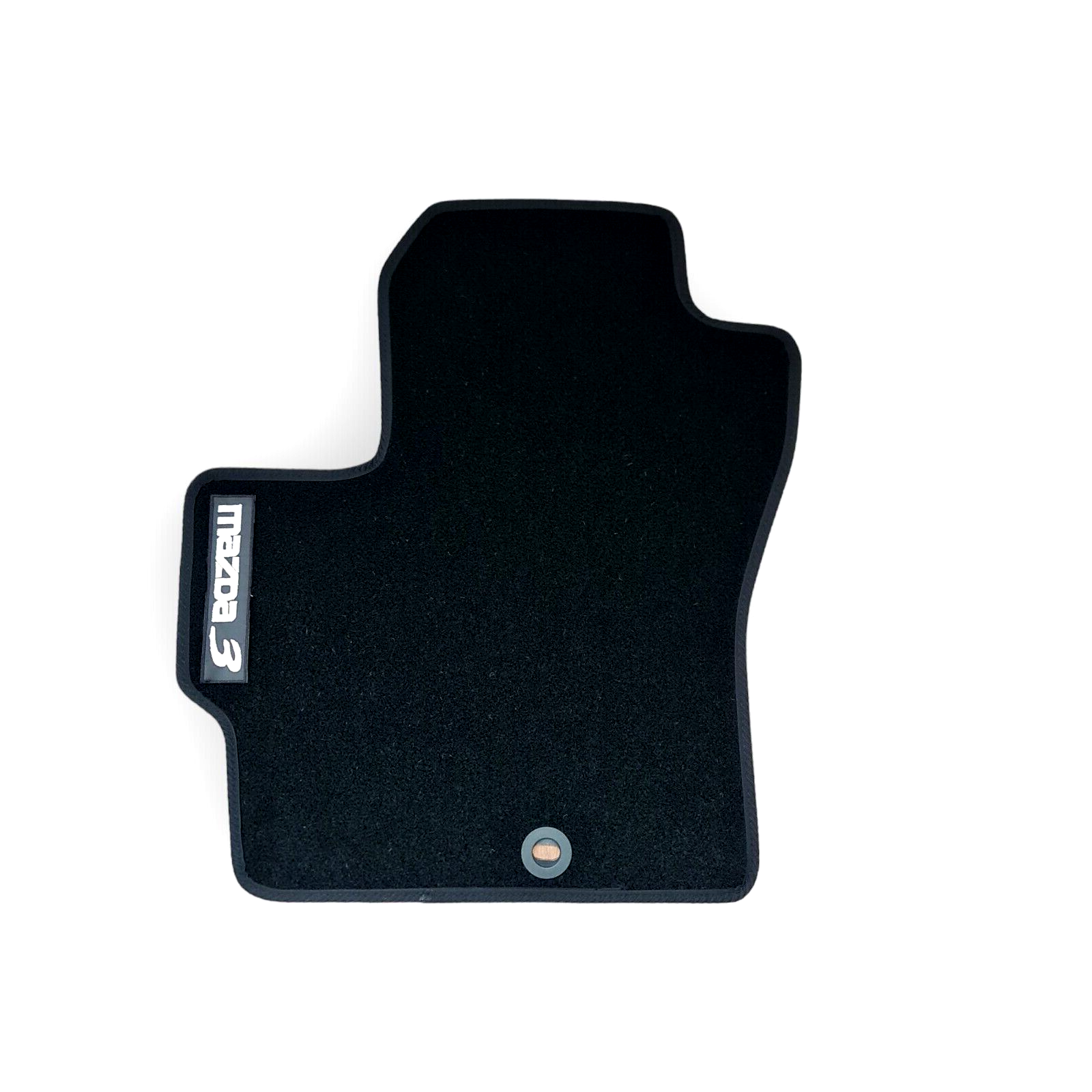 Front Car Floor Mats Velour For Mazda 3 Waterproof Black Carpet Auto Liners 2pcs