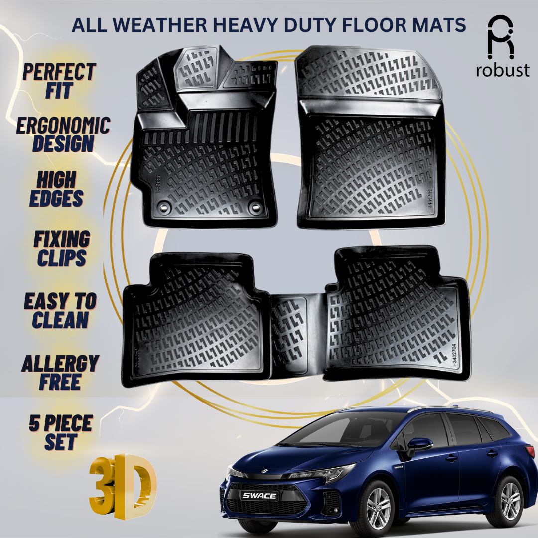 Floor Mats Liners For Suzuki Swace 2010-2017 All Weather Heavy Duty 3D Car Rugs