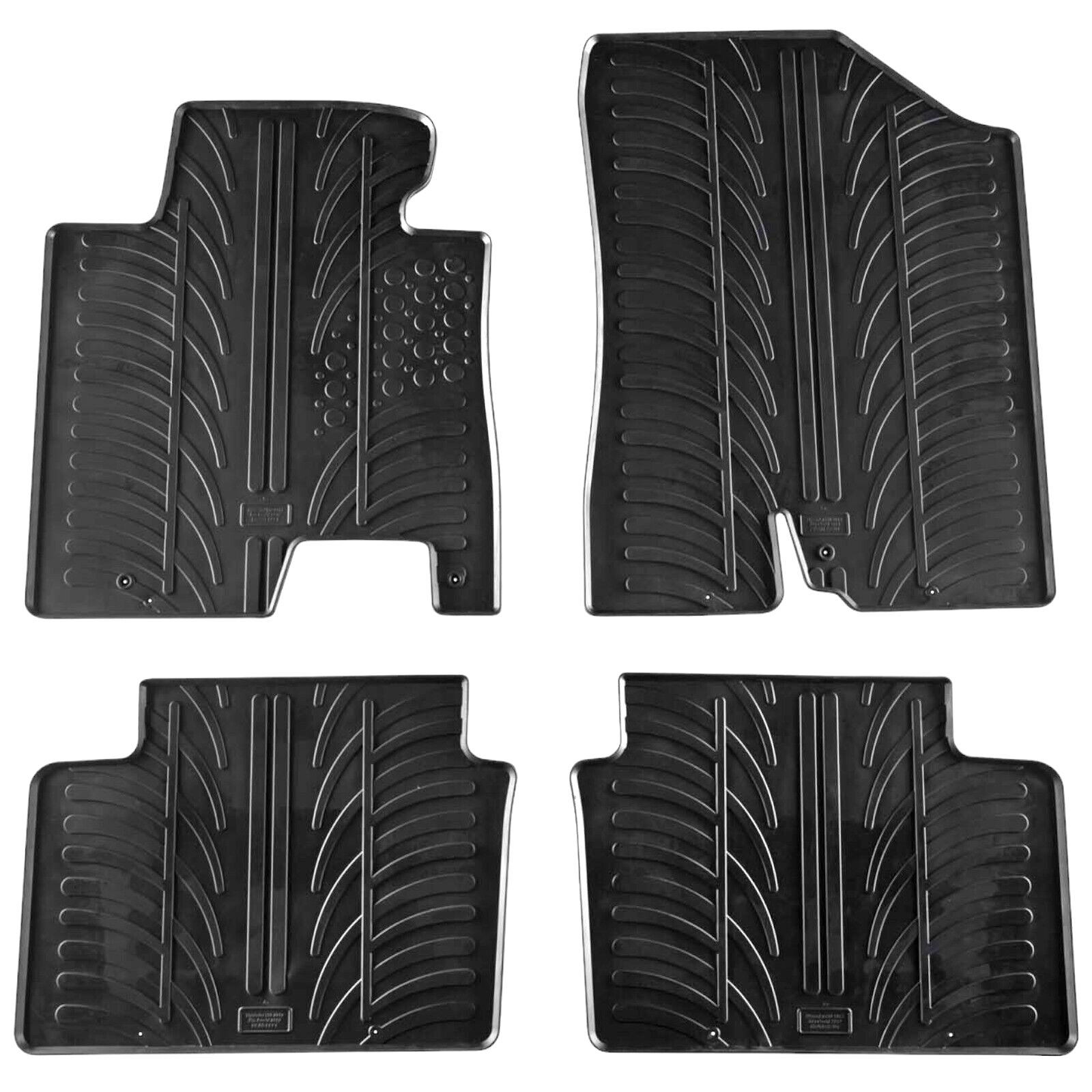 For Hyundai Elantra GT 2012-2017 Car Floor Mats Rubber All Weather Heavy Duty Ne