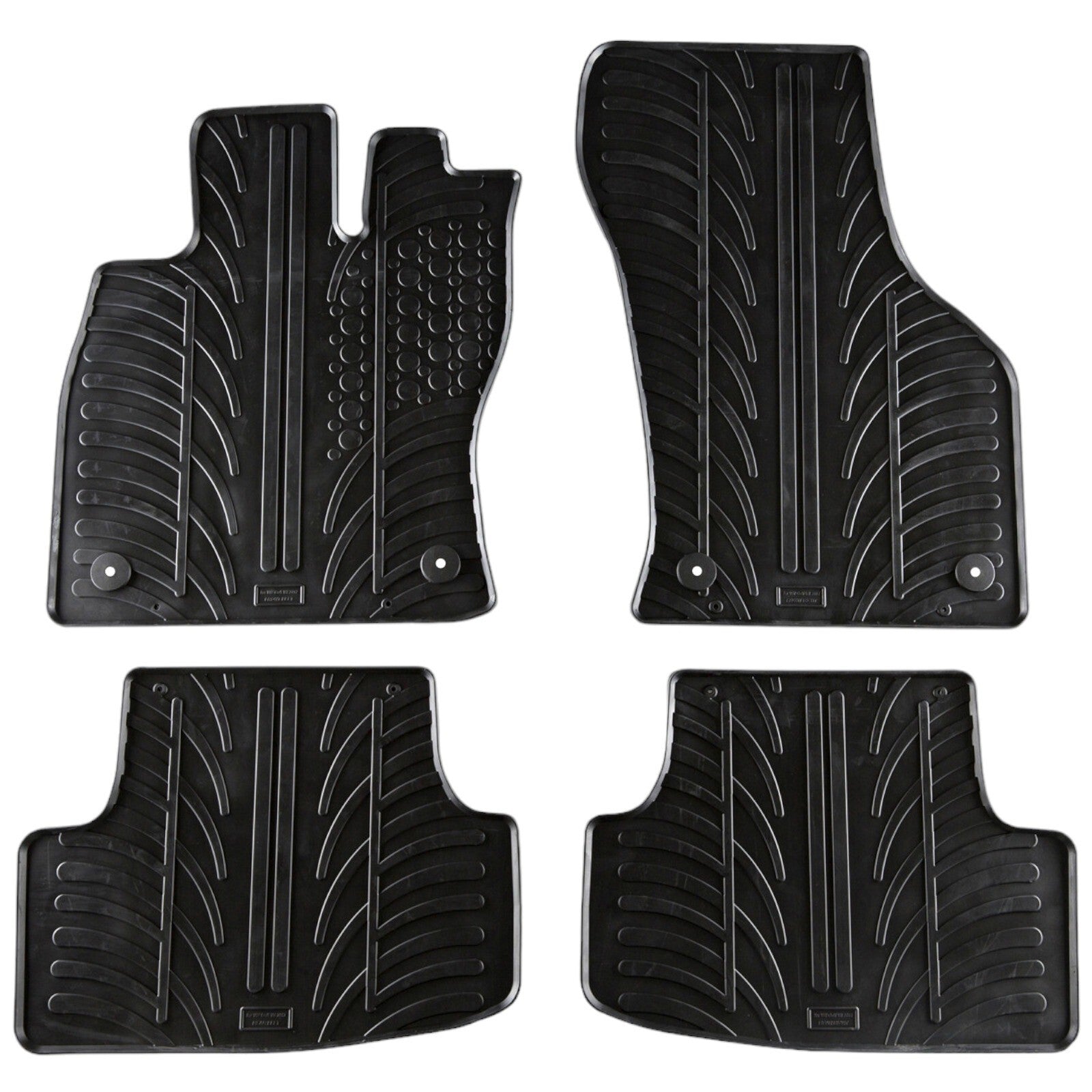 Rubber Car Floor Mats For VW GOLF MK8 All Weather Heavy Duty Rugs Auto Liners