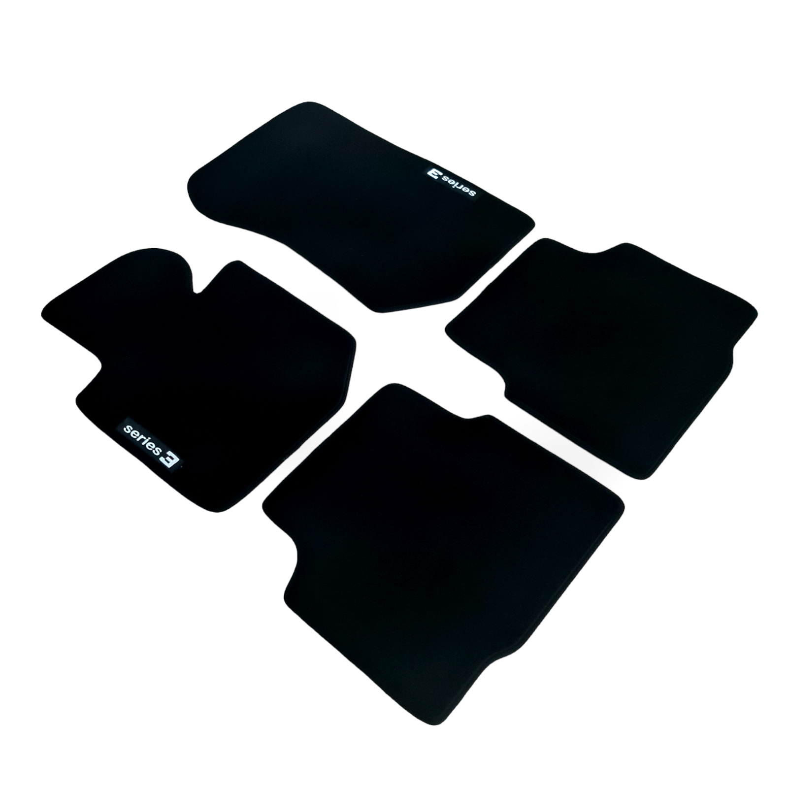 Car Floor Mats Velour For BMW 3 M3 E36 Waterproof Black Carpet Auto Liners New