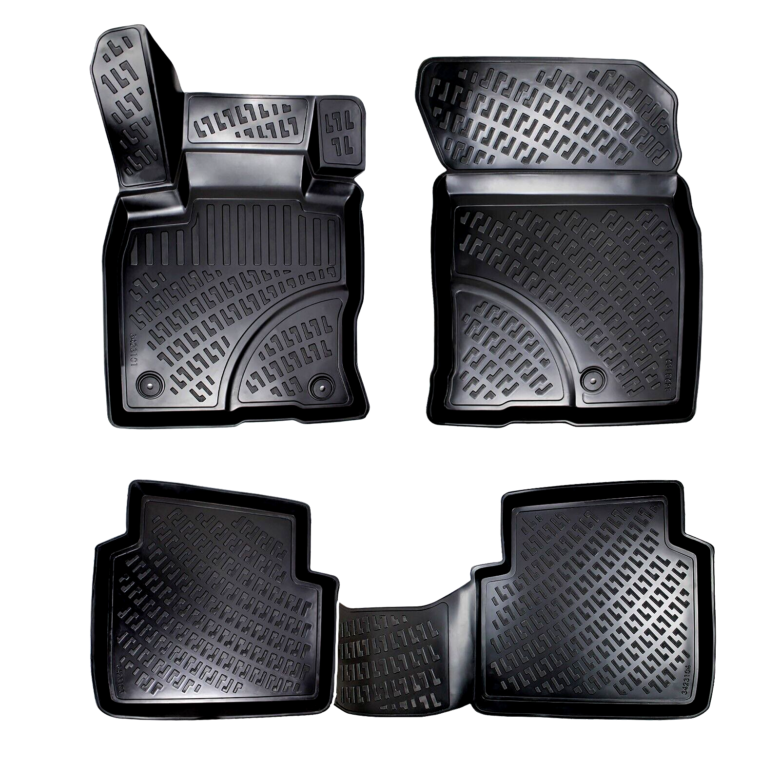Car Floor Mats Liners For Ford Escape 2020-2024 All Season Heavy Duty Auto Rugs