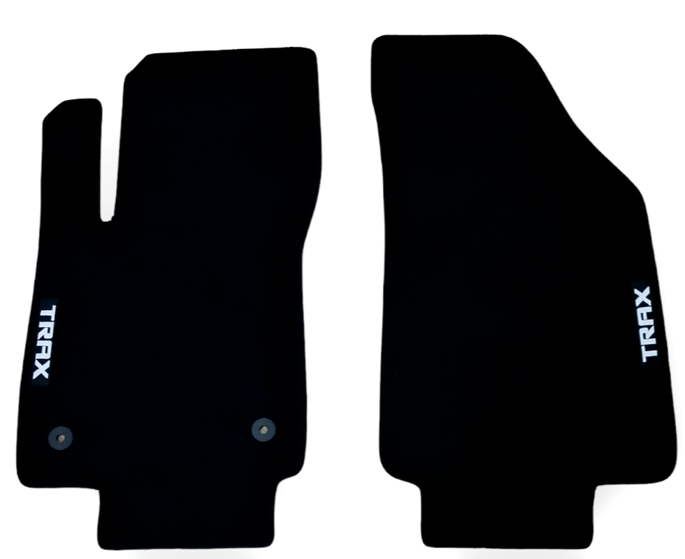 Front Car Floor Mats For Chevrolet Trax Velour Waterproof Carpet Auto Liners 2pc