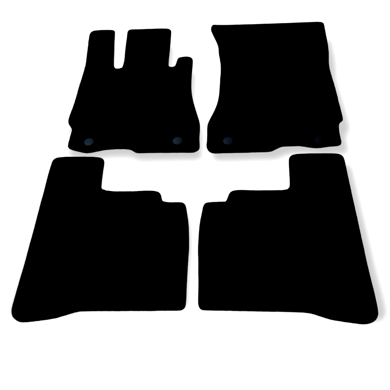 Car Floor Mats Velour For Mercedes S Class W221 Auto Liners Waterproof Black New
