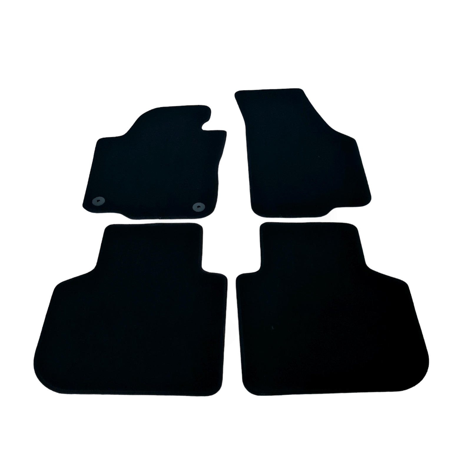 Velour Car Floor Mats For VW Passat SE Waterproof Black Carpet Auto Liners New