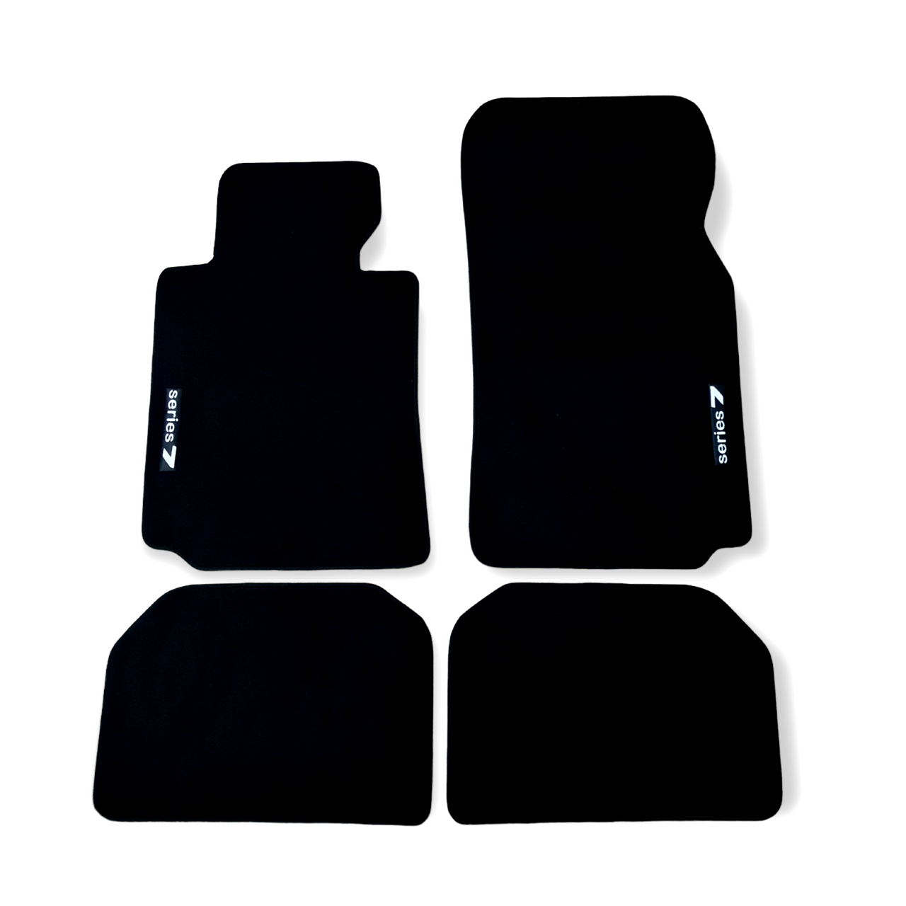 Car Floor Mats Velour For BMW 7 E38 Waterproof Black Carpet Rugs Auto Liners New