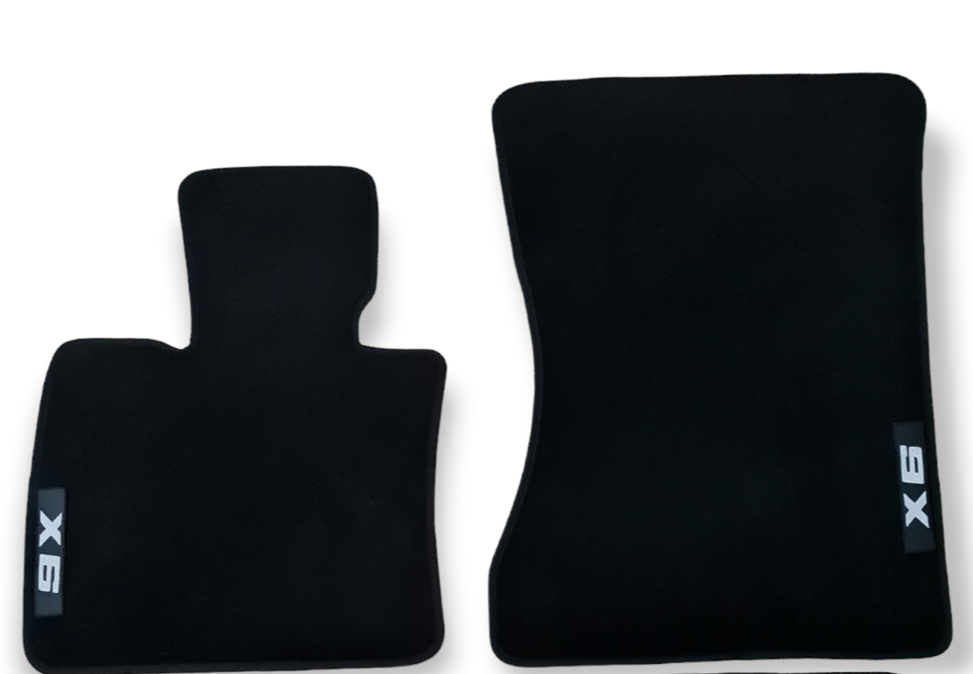 Fron Car Floor Mats Velour For BMW X6 E71 Waterproof Carpet Auto Liners 2pcs New