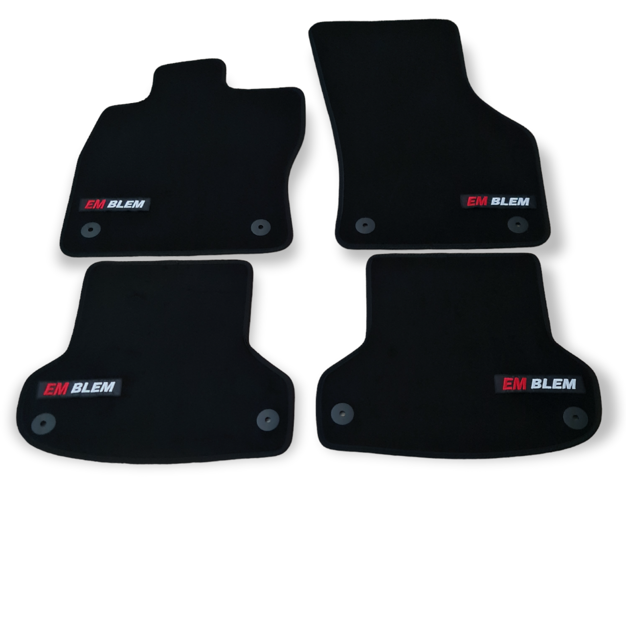 For Audi A4 S-Line Carpet Floor Mats 2015-2025 OEM Quality Velour Auto Liners B9