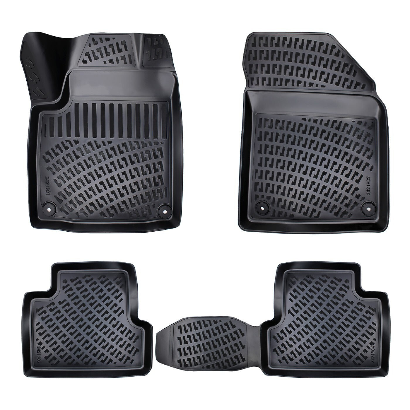 Floor Mats Liners For JEEP Cherokee 2013-2017 All Weather Heavy Duty Car Rugs