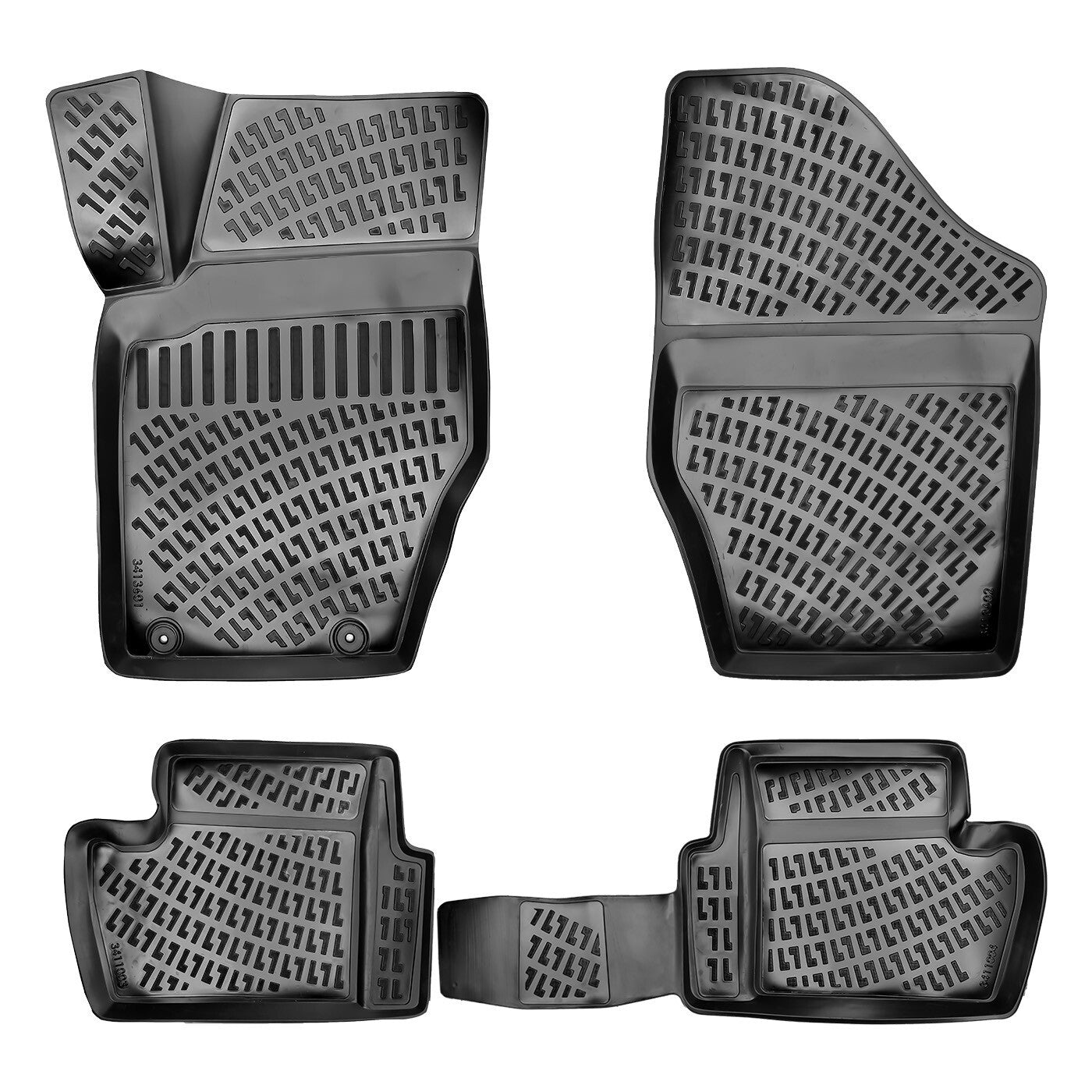 Car Floor Mats Liners For Peugeot 307 2001-2010 All Season Heavy Duty Auto Rugs