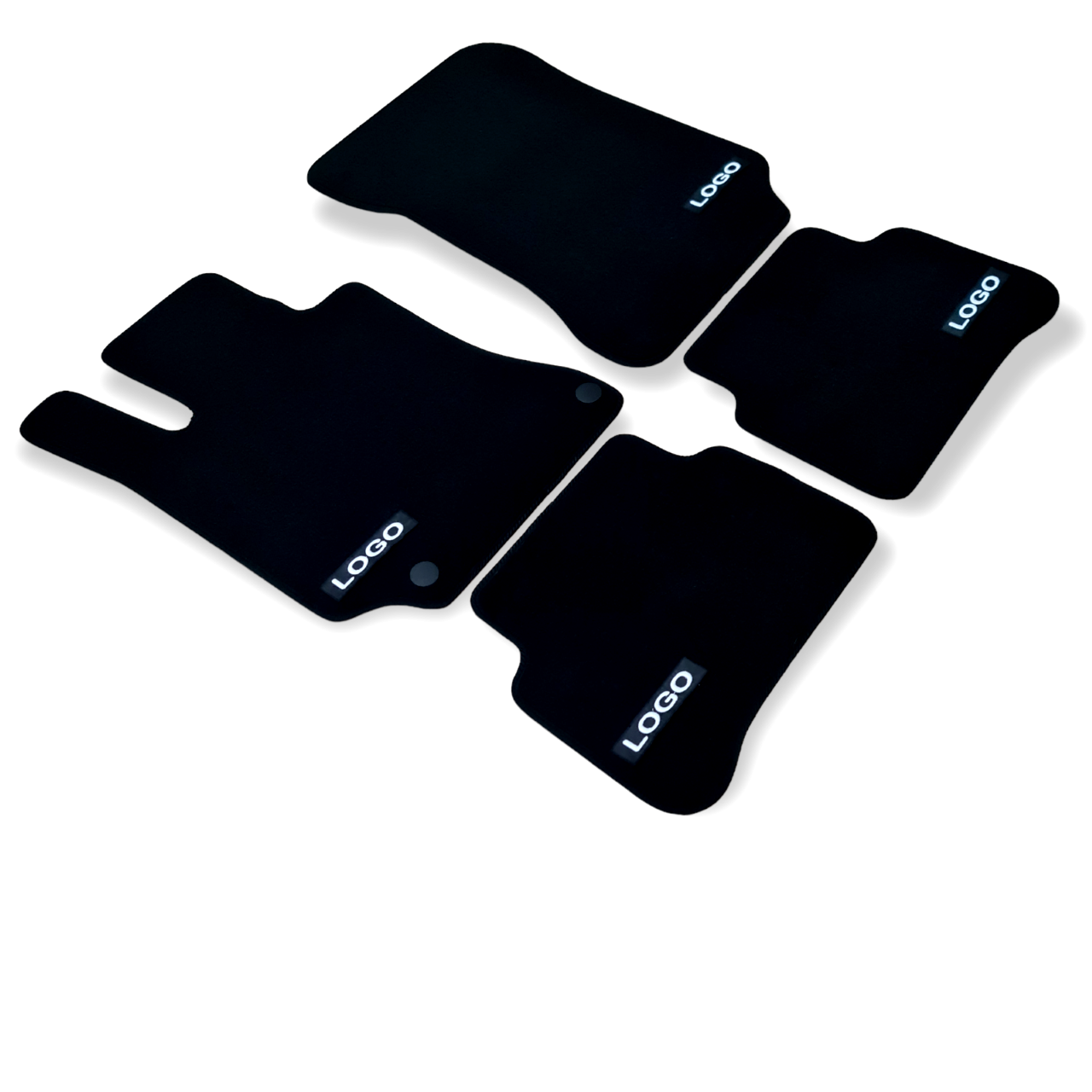 Velour Car Floor Mats For Mercedes E Class AMG 2009 2015 W212 Waterproof Black