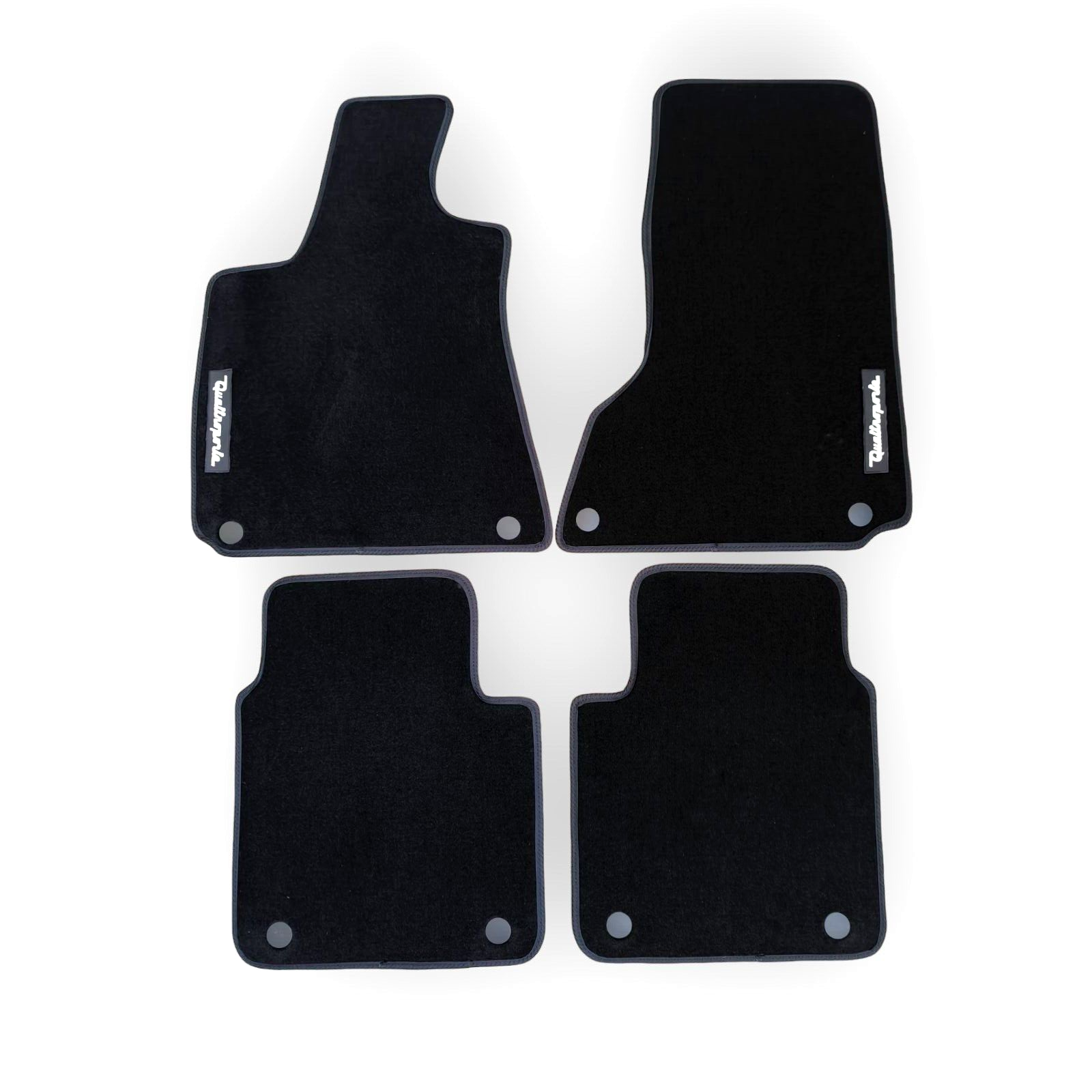 Car Floor Mats Velour For Maserati Quattroporte Waterproof Black Carpet Liners