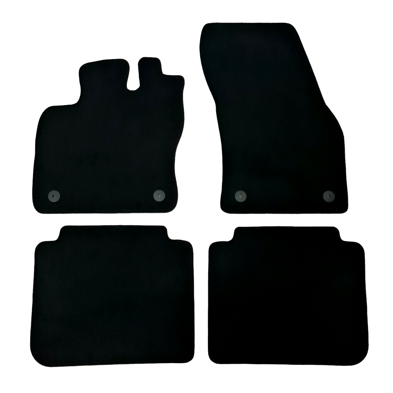 Car Floor Mats For Seat Tarraco Waterproof Black Velour Carpet Rugs Auto Liners