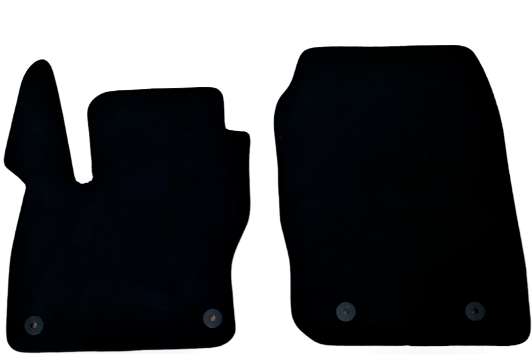 Front Car Floor Mats Velour For Ford Focus Waterproof Black Carpet Liners 2pcs